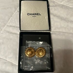 Vintage CHANEL coin earrings